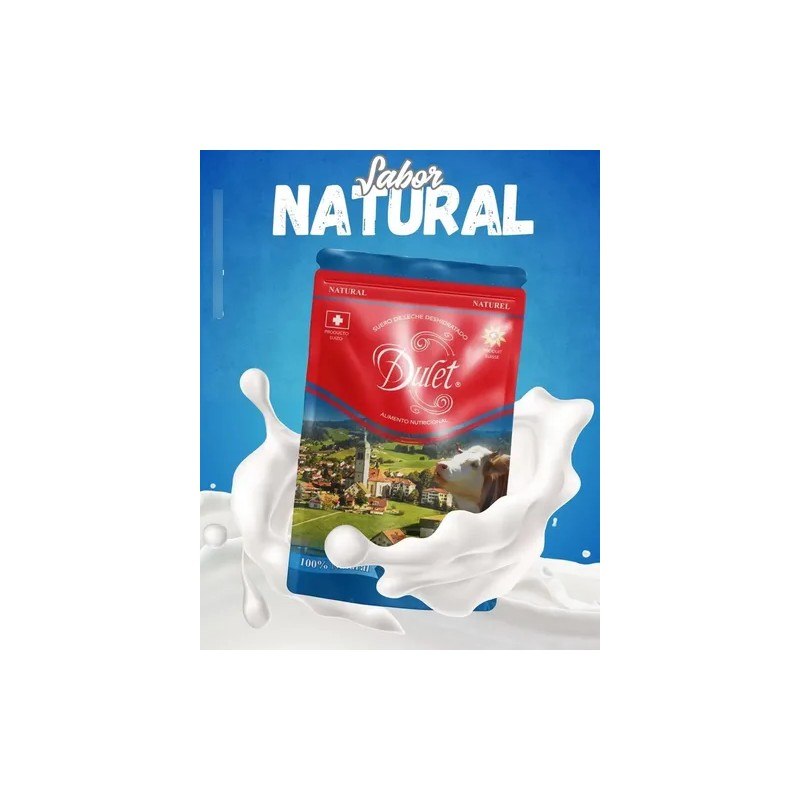 Dulet Lactosuero Natural 500g | Suero De Leche Suizo Bote