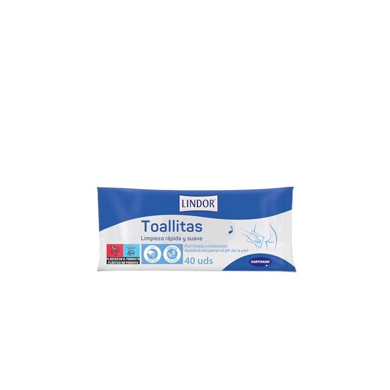 Lindor Toallitas Húmedas 40 U