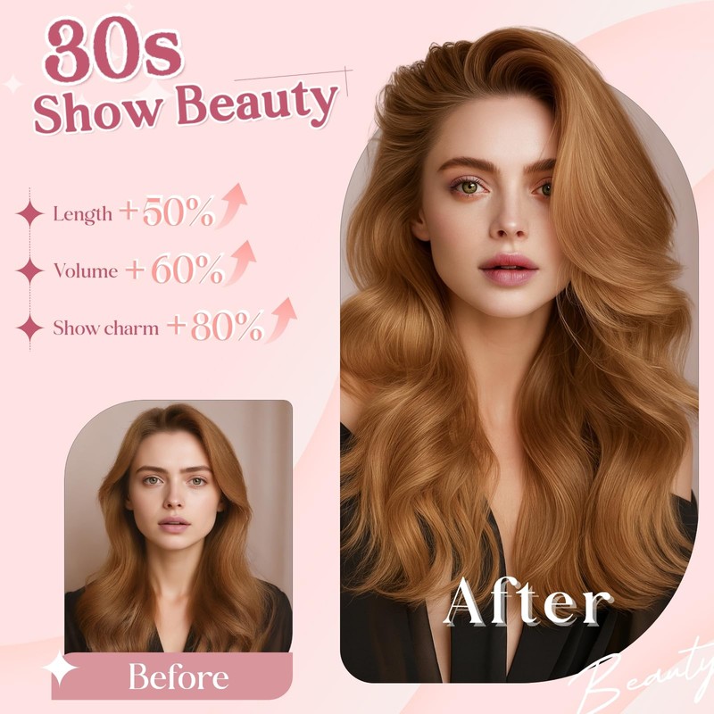 SEGOHAIR Clip In Hair Extensions for women One Piece 5