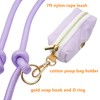 HandFree Rope Cross Body Dog Leash with Poop Bag Holder