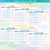 Desk Calendar 2026-2027 - Standing Flip Desktop Calendar 2026-2027, 18