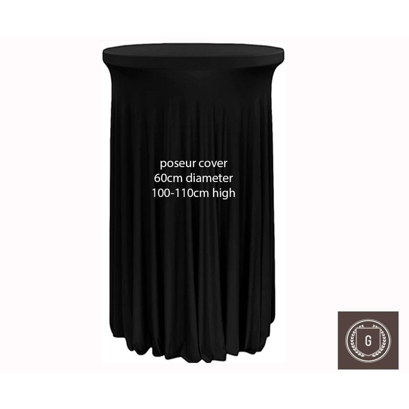 GABALITAINS Tablecloth Spandex Underskirt Dining Table Cloth Stretchy Round Stand