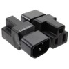CablesOnline 5-Pack IEC 320 C14 Male to Nema 5-15R Female