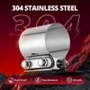 EVIL ENERGY 2.5 Inch Exhaust Clamp, Butt Joint Band Clamp