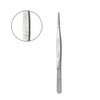 (1Pc) 100mm Stainless Steel Tweezers with Curved Serrated Tip Set,