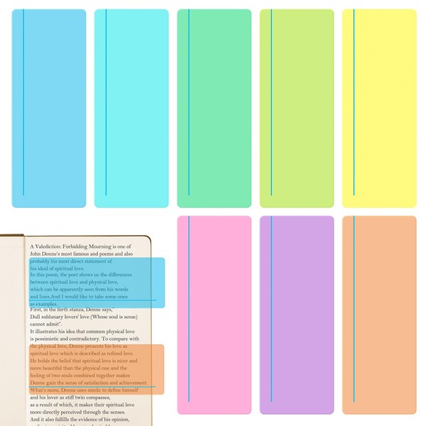 8 Guided Reading Strips, Large Sizes, Colourful Guided Reading Strips,