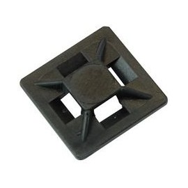 Cable Tie Base Black 19x19 | Cable Management Cable Tie Mounts Accessories Pack of 100 - HFC1/4BLACK
