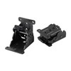 SIMAIYUN 4 Pack Folding Bracket, Black Self Locking Hinges Heavy