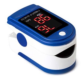 PULUZ Medical Precision Finger Pulse Oximeter LED Digital Display for Gauging Pulse Rate Blood Oxygen Saturation Ward Monitoring Home Health Care