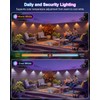 Outdoor Deck Lights, RGBCW Smart Fence Lights with 2700K-6500K Dimmable