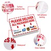 Please Leave Packages and Deliveries Here Sign，Self-Adhesive Weatherproof and Anti-fading