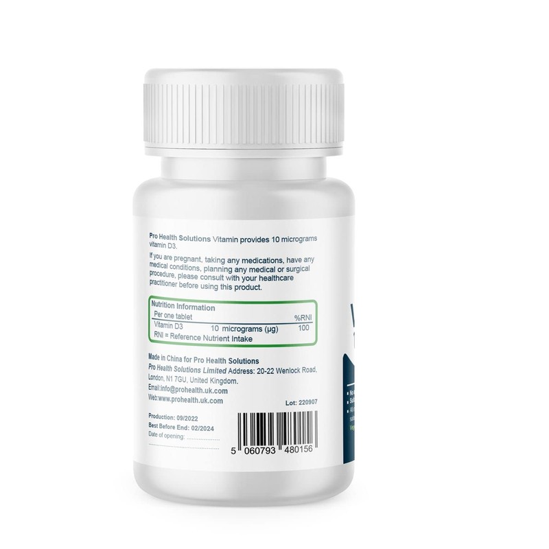 Certified Vegan 400IU, Vitamin D3, 120 Days Tablets for Pregnancy,
