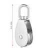 304 Stainless Steel Heavy Duty Single Wheel Swivel Pulley Rigging