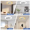 BAYSQUIRREL Low Profile Ceiling Fan with Light and Remote/APP Control,Bluetooth
