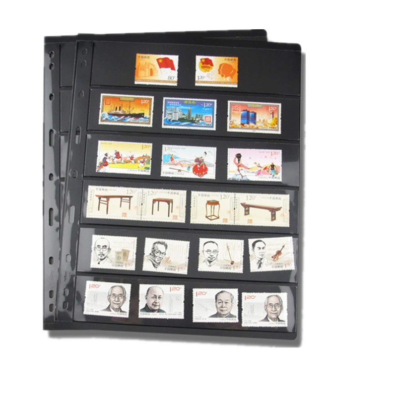 MUROAD Stamp Pages for Stamp Album Binder, 10 Sheets 6S
