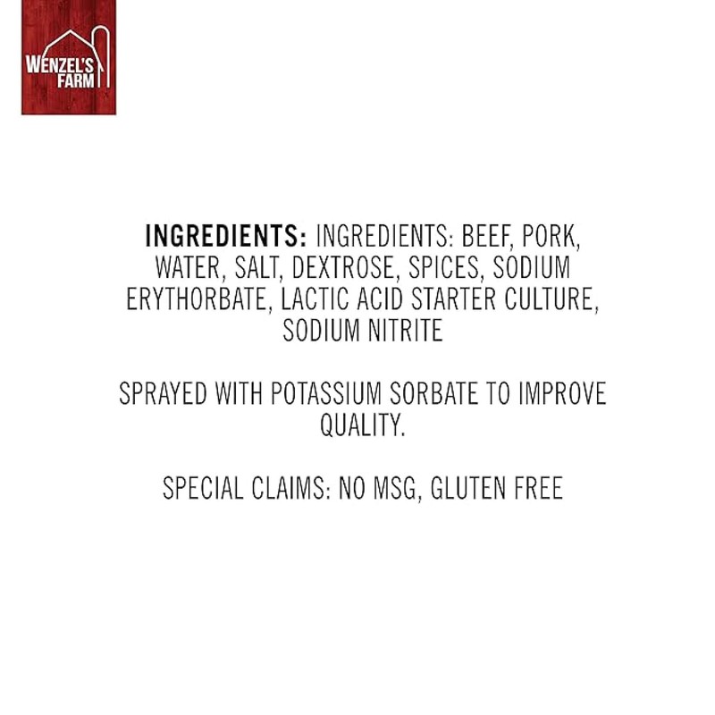 Wenzel’s Farm Spicy Snack Sticks │Supports Active Lifestyles │ Flavorful,