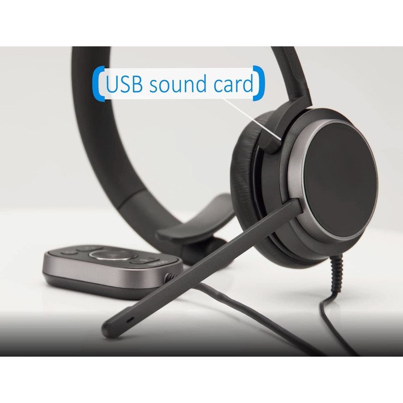 Snom A330D Wired Over Ear Headset - Headset with Microphone
