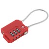 Vanguard TSA Lock, Wire Lock, Small, Lightweight, Key, 3-Digit, Dial-type,