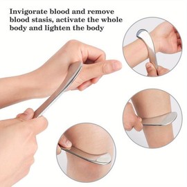 스테인레스 스틸 Gua Sha 긁는 도구 Guasha 마사지 세트 등, 다리, 팔, 목, 어깨에 사용되는 연조직 긁기 [03 1pcHeartshaped-nobag] Stainless Steel Gua Sha Scraping Tool Gua Sha Massage Set for Scraping Soft Tissue on Legs, Arms, Neck, Shoulders [03 1pc Heart-shaped - no bag]