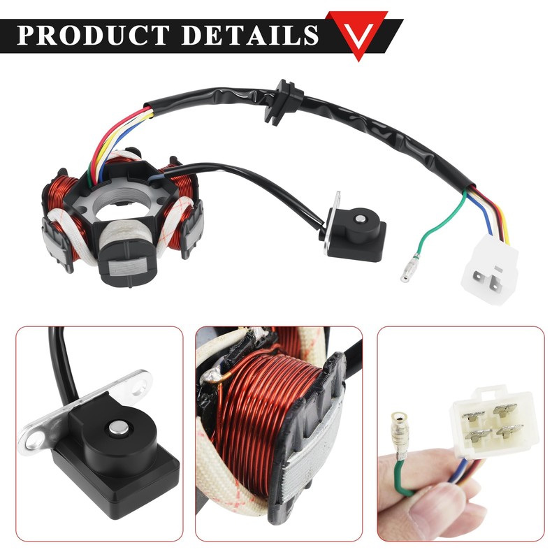 PRO BAT 6 Coils 5 Wires Stator Magneto ATV Magneto