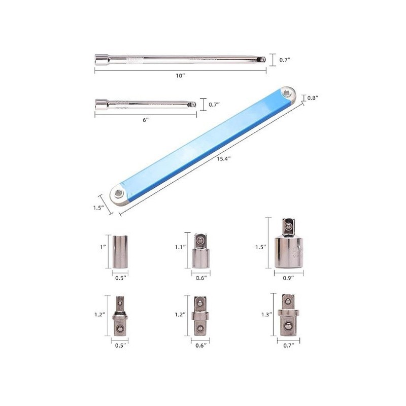 Colcolo Offset Extension Wrench Parts Saving Time Sturdy Impact Wrench