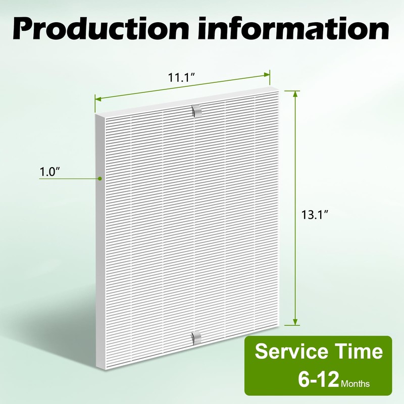 C545 True HEPA Replacement Filter 4 Pack H13 True HEPA