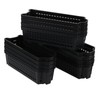 Drephia 12 Pack Plastic Slim Storage Basket, 10.43" x 3.74"