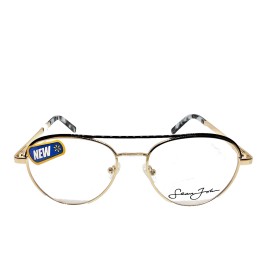 Sean John Eyeglasses Frames SJLO6007 01 Shiny Black / Shiny Gold 55-18-145
