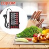 6 Channel Kitchen Timers for Cooking,Commercial Kitchen Timer Stainless Steel