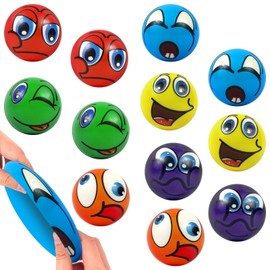 TECHEEL Stress Ball Funny Face Stress Balls Squishy Ball for Children Funny Faces Softball Anti-Stress Balls Anti Stress Toy Ball for Children Adults Children's Birthday Gift