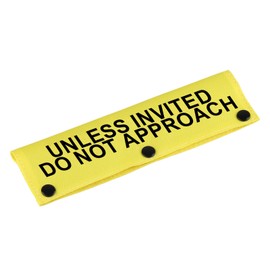 Funny Dog Leash Sleeve Unless Invited Do Not Approach Dog Leash Wrap Sleeve Pet Birthday Gift (Unless Invited-YE Sleeve)
