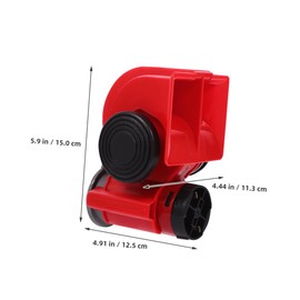 iplusmile 12v Loud Snail Air Horn for Cars and Trucks Powerful Sound Output with Relay Construction for Motorcycle and Vehicle Safety
