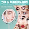 Auxmir Auxmir 20X Magnifying Makeup Mirror, Double Sided 1X/20X Magnifying