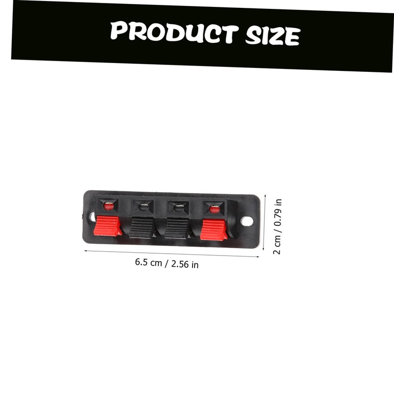 Gadpiparty 6pcs Stereo Speaker Terminal Connectors Easy Install Wiring Board