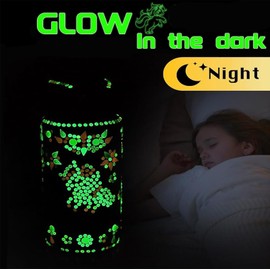 Glow in The Dark Decorate Your Own Water Bottle Kit,Unicorn Toy Gift for 4-6-8-10-12 Year Old Girl,Craft Toy for Age 3 4 5 6 7 8 9 10 Girl,Kid Teen Water Bottle Sticker for School Christmas Birthday