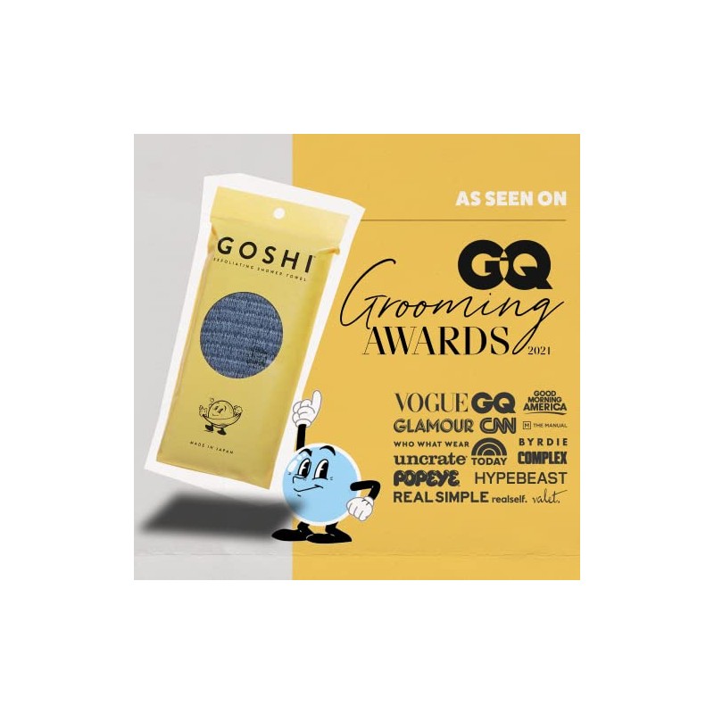 GOSHI Toalla de baño exfoliante Goshi