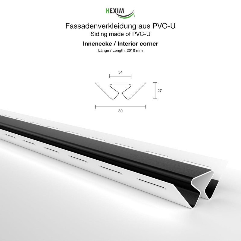 HEXIM Siding Facade Panels, Outdoor Facade Cladding, Weatherproof, Plastic Panels,