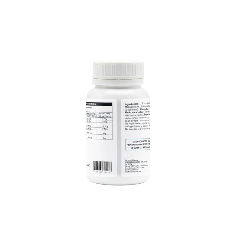 Vitamina K1, Cápsulas de 500 mg, 50 Cápsulas Por Frasco