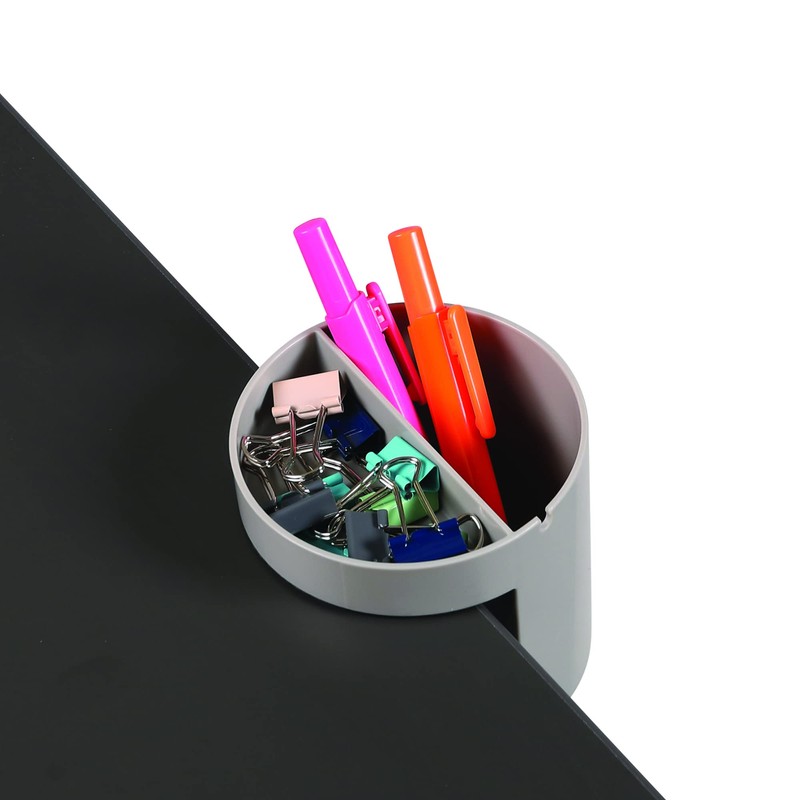 Deflecto Space Saving Small Desktop Storage Organiser, Stationery Pen Holder