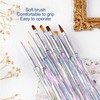 Nail Art Brush Set, 8PCS Nail Art Pulling Tools, DIY