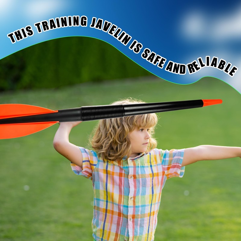 Spaluck 3 Pcs 300 Gram Plastic Training Javelin Throwing Equipment