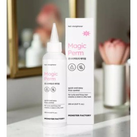 파마푸는 약 곱슬머리 매직약 셀프 스트레이트 매직펌 중화제 필요 없는150ml Permanate Magic Straight Hair Relaxer Self 150ml No Neutralizer Needed [150ml × 1 piece]