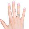 TJC Criss Cross Ring for Women Size N with with