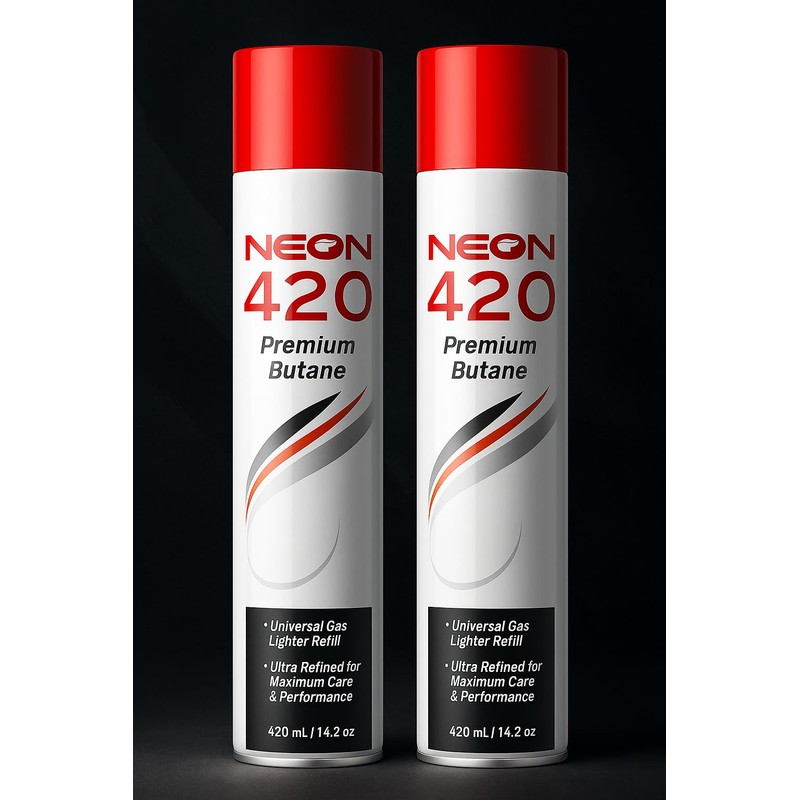 NEON Butane Lighter Refill 11X Ultra Refined Fuel 420ml –