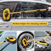 DEPOTA Car Wash Brush with Long Handle, 15°Curved Car Cleaning