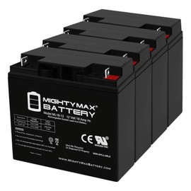 Mighty Max Battery ML18-12 - 12V 18AH New Battery for 90508011 Craftsman Black Lawn Mowers - 4 Pack