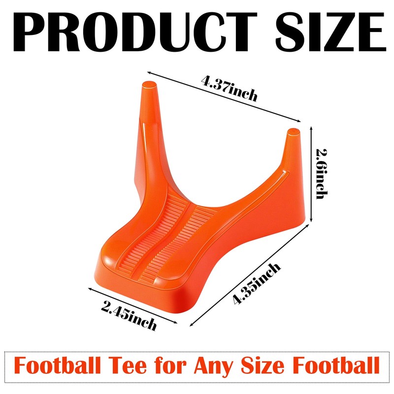 Soulchen 6 Pcs Football Style Kicking Tee Rugby Ball Display