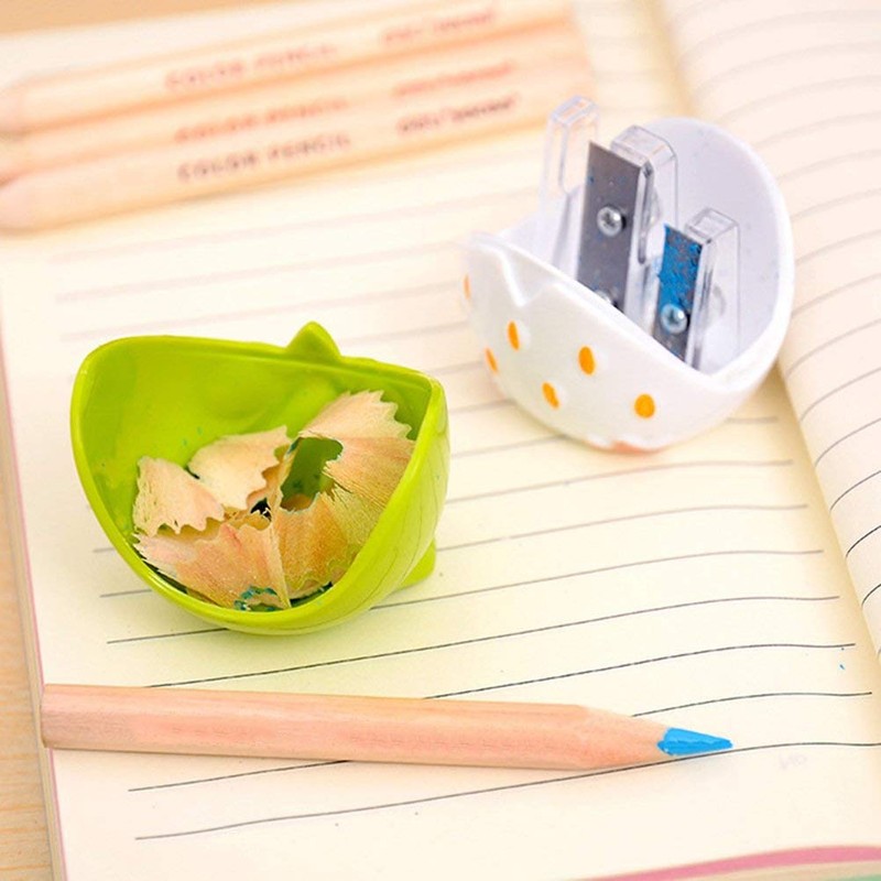 Xrten 4 Pieces Cartoon Animal Owl Pattern Two Holes Pencil