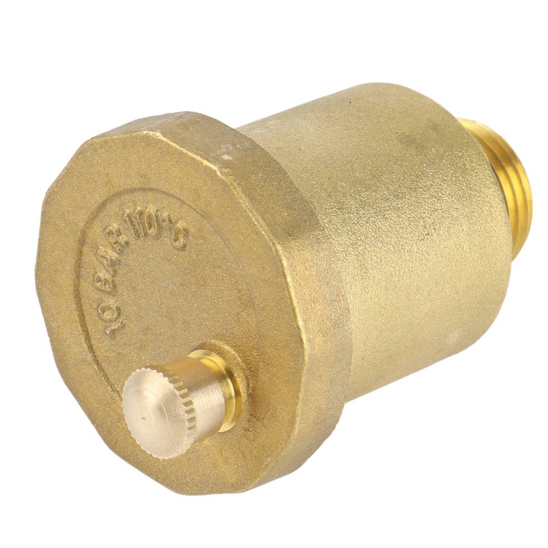 Veumoie Brass Automatic Air Vent Valve 1/2 inch Male Thread