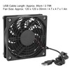 2pcs 5V USB Computer Case Fan, Portable Cooling Fan, Silent